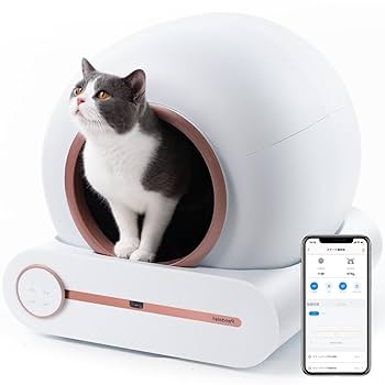 Amazon | Pandaloli 猫 自動トイレ 大型：スマホ センサー付き